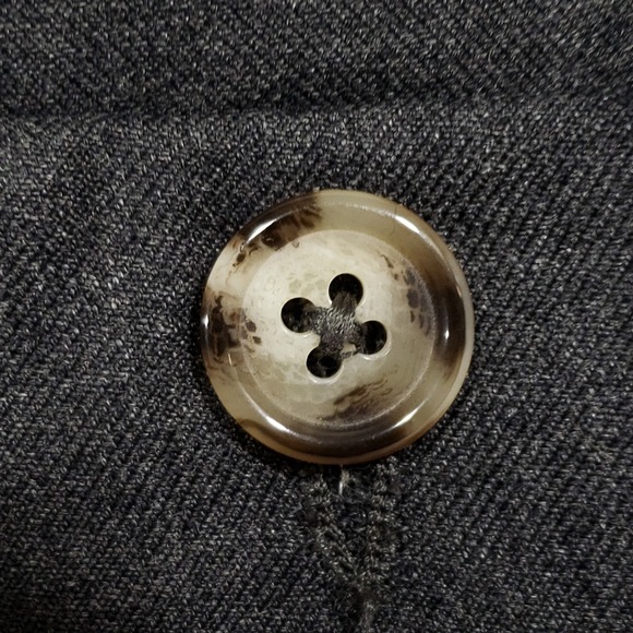 Luciano Barbera Wool Dress Pant Gray 38 x 28 Wool Trousers Made in Italy Size 54 - Picture 3 of 16